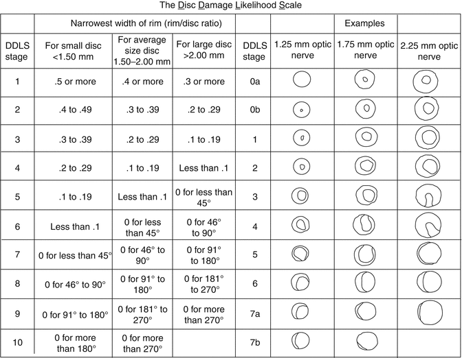 The grading system of optic disc images. (b) Outcomes of initial